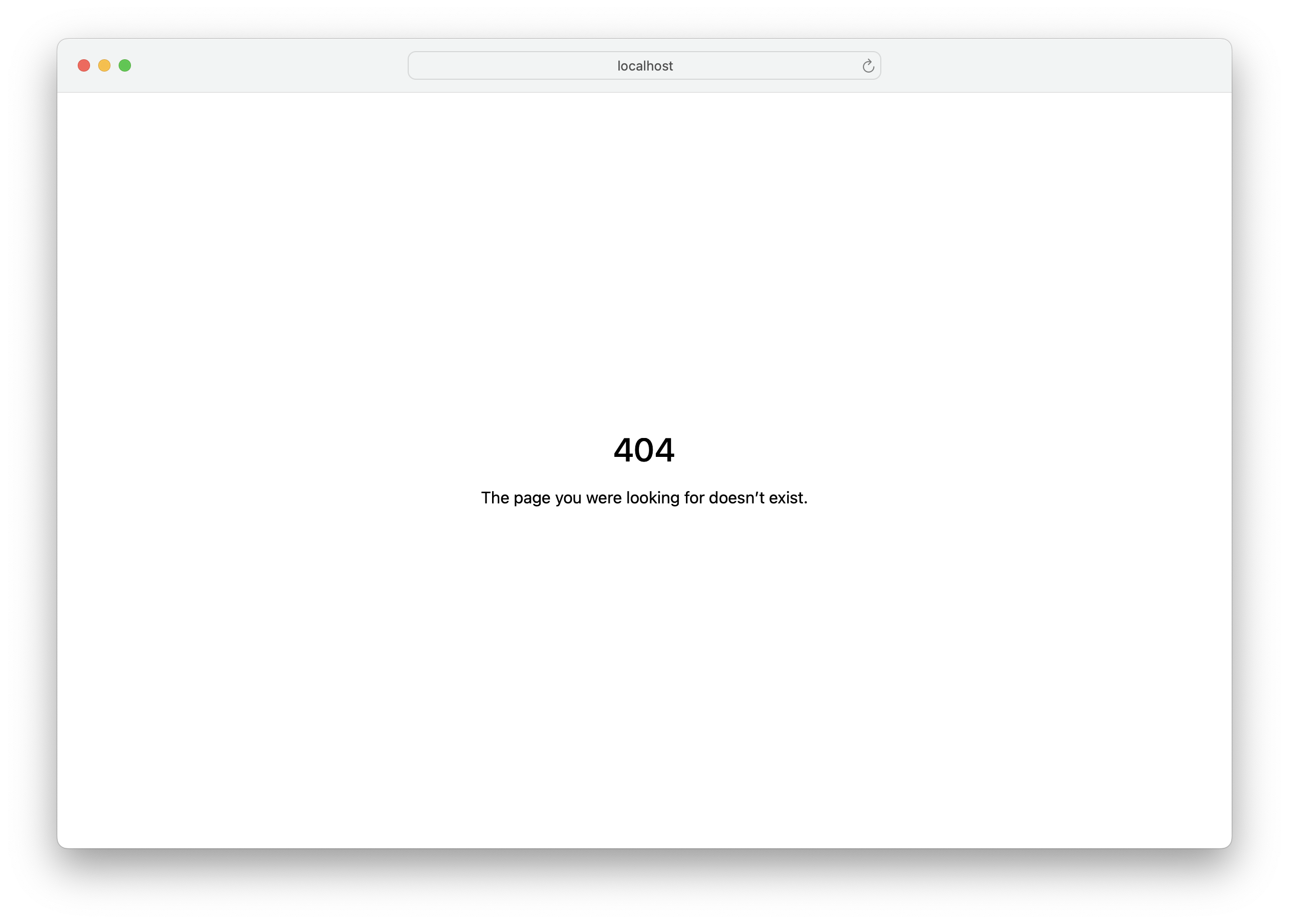 Error 404 screen in light mode